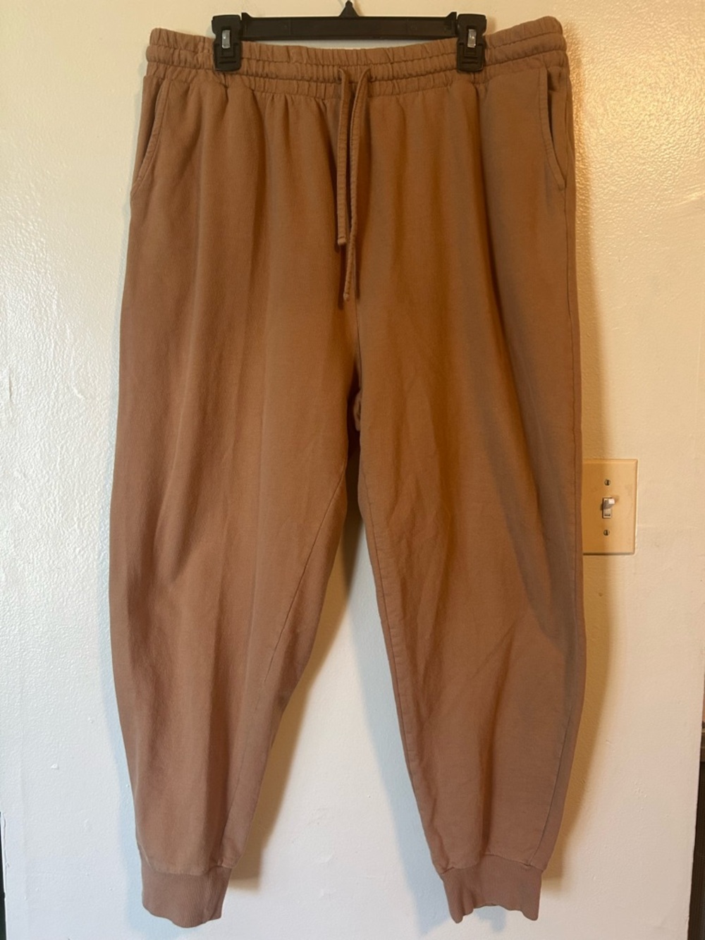 Zenana XXL Drawstring Joggers Minimalist Cozy Casual Athleisure Soft Neutrals